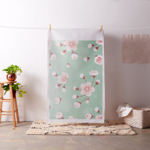 Mint den körsbärsröda blommar, vårblomman, tyg