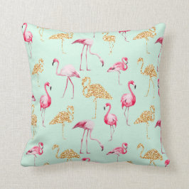 Mint Flamingotryck Kudde