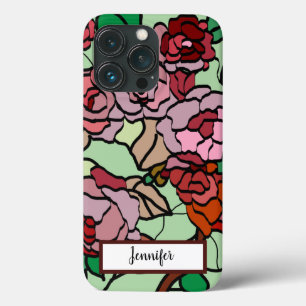 Mint för Cute Modern Bright Red Flowers