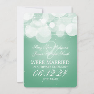 Mint för giftermål Elopement Glow & Gnistra Meddelande