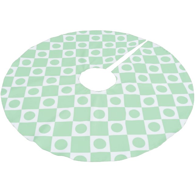 Mint för mod Retro 60 Julgransmatta Borstad Polyester (Vinklad)