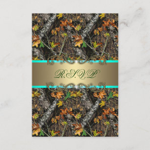 Mint Forme Camo-Bröllop OSA Kort