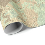 Mint Foxier Guld Marble Shiny Metallic Strokes Presentpapper<br><div class="desc">Minimalism och elegans i enlighet med de verkliga trenderna för insida-decor. För många lyxglas Tillfälle</div>