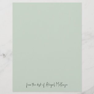 Mint från Desk of Brevhuvud