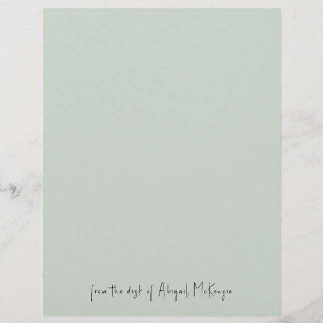 Mint från Desk of Brevhuvud (Framsida)