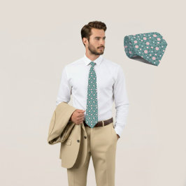 Mint Geo Hexagon & Charcoal Triangle Tie Slips
