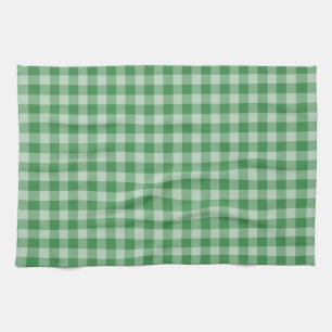 Mint Gingham Kökshandduk