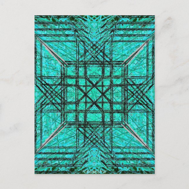 Mint glass-vykort vykort (Framsida)