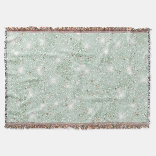 Mint Glitter Filt (Framsidan)