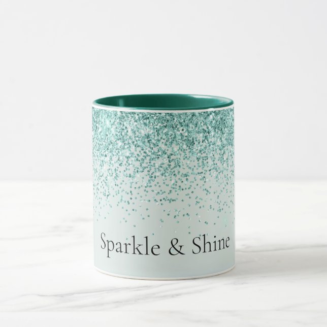 Mint Glitter Gnistra Mugg (Center)