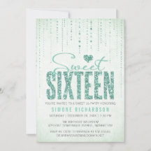 Mint Glitter Titta Sweet 16 (sexton) Party