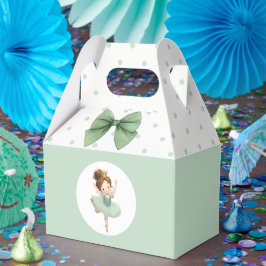 Mint Green Little Princess Ball Favor Box Presentaskar