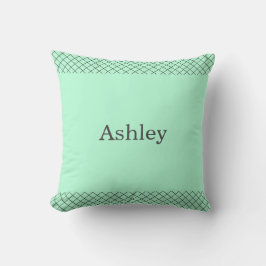 Mint Green Poodle Personalized Matching Kudde