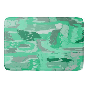 Mint Greenery Abstrakt Badrumsmatta