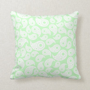 Mint gröna Paisley. Kudde