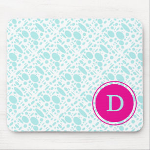 Mint Grönt and Rosa Monogram Musmatta