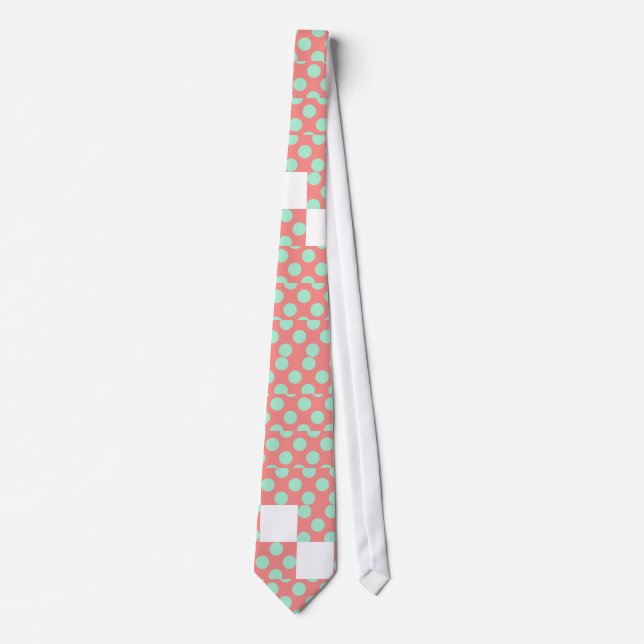 Mint Grönt and Rosa Polka Dot Mönster Slips (Framsida)