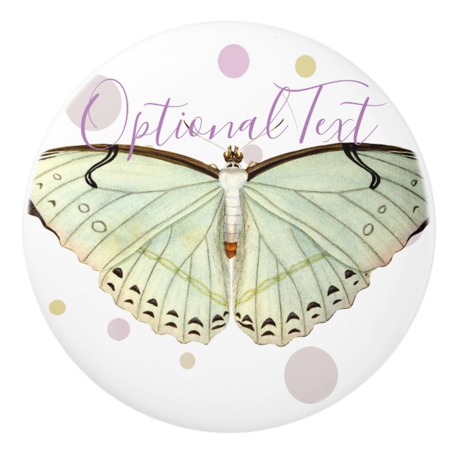 Mint Grönt Beauty Butterfly Knopp (Framsidan)