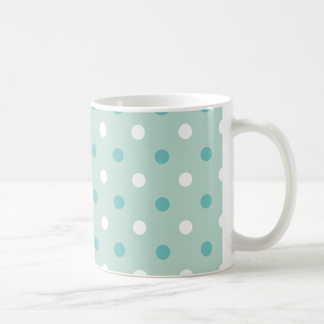 Mint grönt Blue Punts Kaffemugg (Höger)