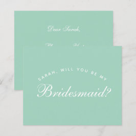 Mint Grönt budget - Frieri Bridesmaid