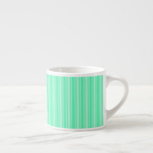 Mint grönt candy rand espressomugg