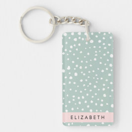 Mint Grönt Dalmatian Dots, Spots, Ditt namn