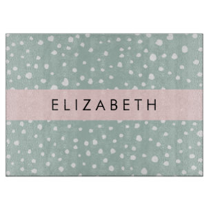 Mint Grönt Dalmatian Dots, Spots, Ditt namn