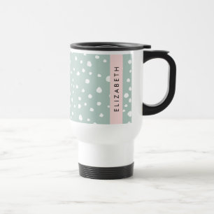 Mint Grönt Dalmatian Dots, Spots, Ditt namn Resemugg