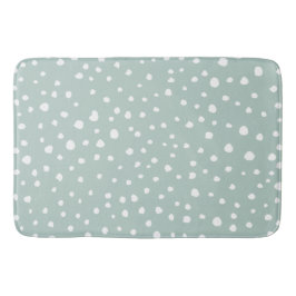 Mint Grönt Dalmatian Spots, Dalmatian Dots Badrumsmatta