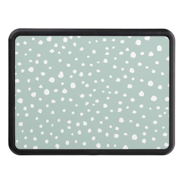 Mint Grönt Dalmatian Spots, Dalmatian Dots Dragkroksskydd (Framsidan)