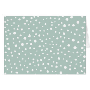 Mint Grönt Dalmatian Spots, Dalmatian Dots Hälsningskort