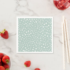 Mint Grönt Dalmatian Spots, Dalmatian Dots Pappersservett