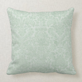 Mint Grönt Damask GradeA Cotton Dekorativ kudde 20