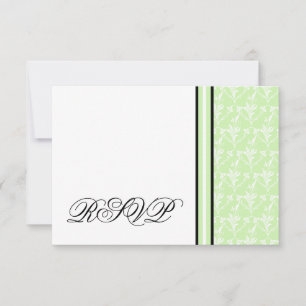 Mint Grönt Damask OSA Responcard Kort