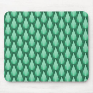 Mint Grönt Dazzling Raindrops Mousepad Musmatta