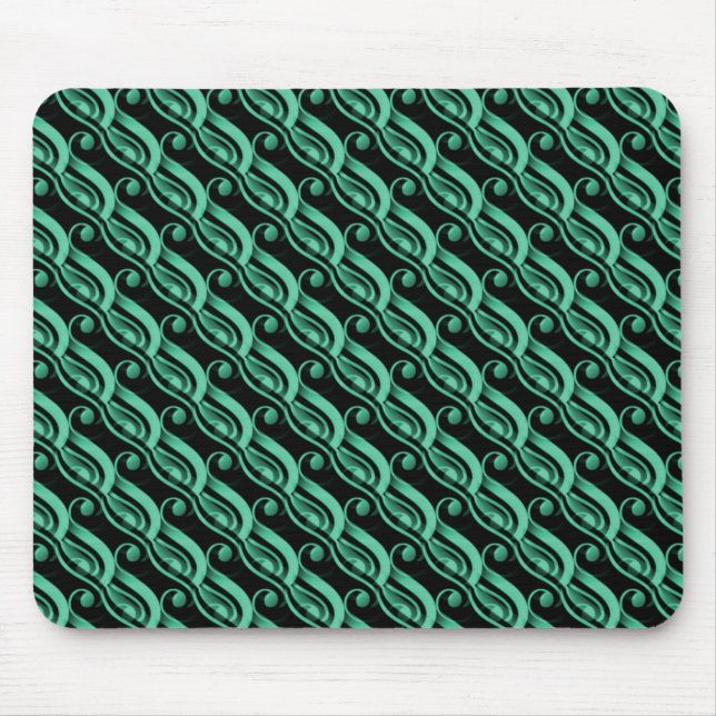 Mint Grönt Effortless Charm Mousepad Musmatta (Framsidan)