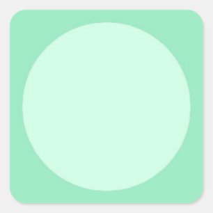 Mint Grönt Elegant Färg Anpassningsbar Blank Moder Fyrkantigt Klistermärke