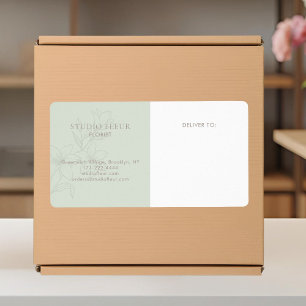 Mint-Grönt   Enkla moderna flaggskeppsetiketter Fraktsedel