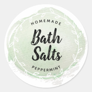 Mint Grönt Essential Oil Craft-etikett Runt Klistermärke
