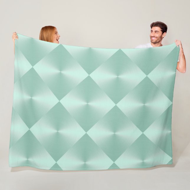 Mint Grönt Fleece Blanket (På plats)