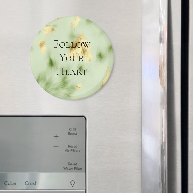 Mint Grönt Guld Cowhide Magnet (In Situ (Fridge))