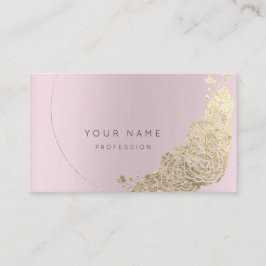 Mint Grönt Guld Flower Botanical Amethst Rosa Mauv Visitkort