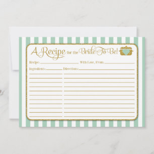 Mint Grönt Guld Möhippa Rececification Card