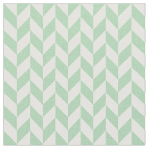 Mint Grönt Herringbone Mönster Tyg