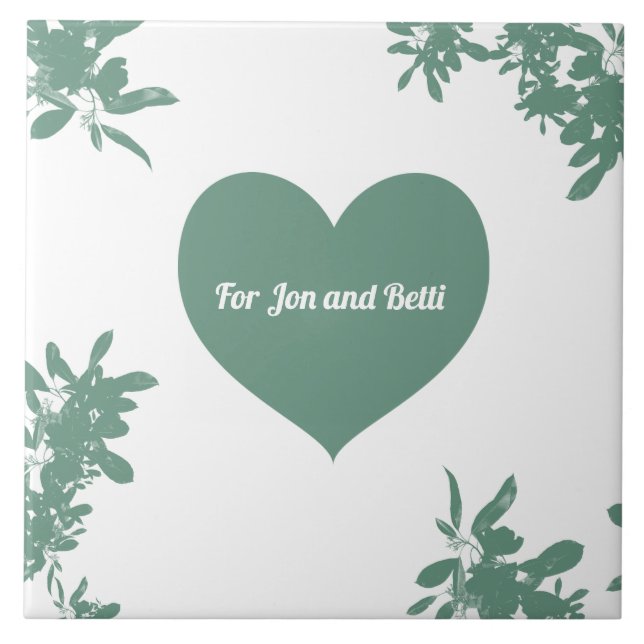 Mint Grönt Ivy Kakelplatta (Framsidan)