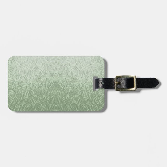 Mint Grönt Leather Bagagebricka (Horisontell Framsida)