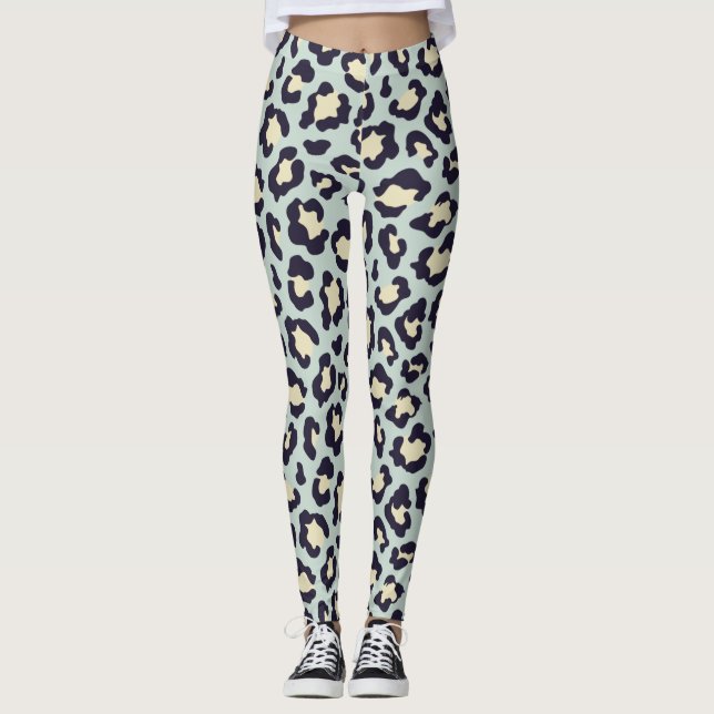 Mint-grönt Leggings (Framsida)