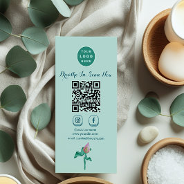Mint Grönt Marknadsföring Luxury Branding, Social Visitkort