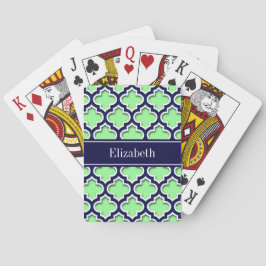 Mint Grönt, marockansk marockansk marockansk maroc Spel Kort