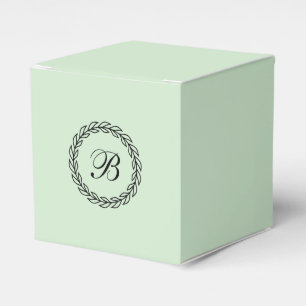 Mint Grönt med Black Laurel-andedräkt med Monogram Presentaskar